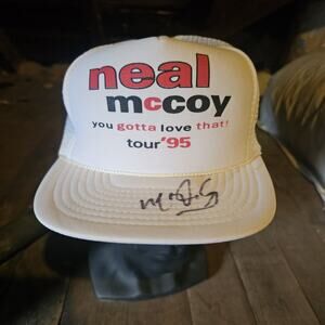 Neal McCoy 1995 Tour Trucker Style Vintage 1980s/1990s Snapback Hat
